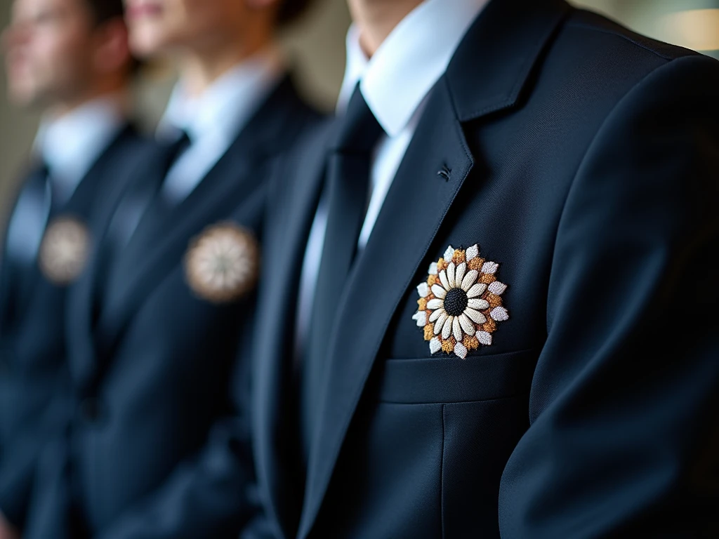 Bedrijfslogo borduurwerk op uniformen